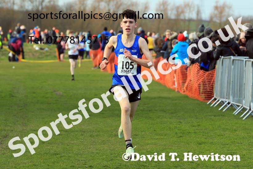 Boys under-15s 2022 Northern Cross Country Champs., Pontefract. Photo: David T. Hewitson/Sports for All Pics